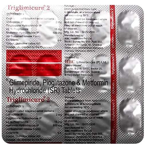 triglimicure 2mg tablet 15's